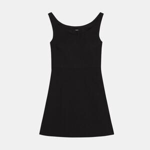 Theory 'Ballerina' Black Sleeveless Scoop Neckline Mini Dress Size 2